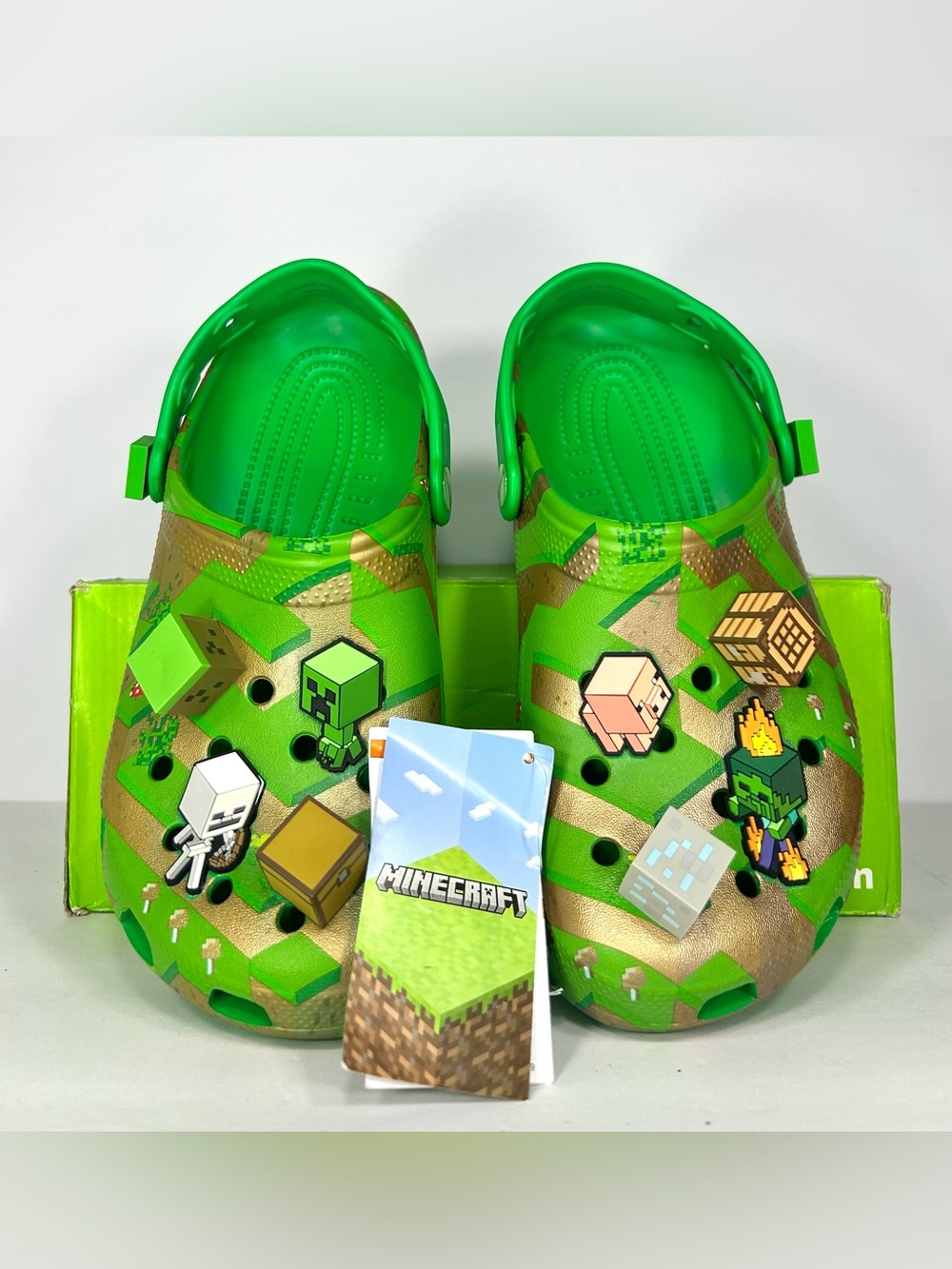 CROCS Minecraft Green Classic Clog